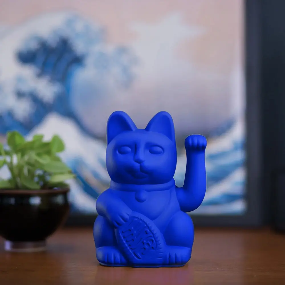 DONKEY PRODUCTS Lucky Cat招財貓/ 寶藍/ 經典款